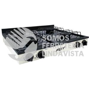 144717 ESTUFA DE GAS 4 QUEMADORES DE ACERO INOXIDABLE COLOR BLANCO FOY