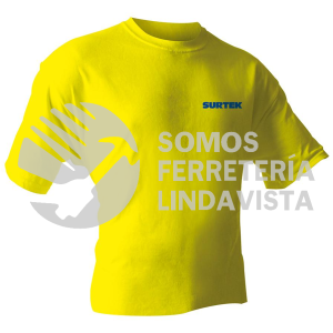 PLA101X PLAYERA CUELLO REDONDO COLOR AMARILLO TALLA EG SURTEK