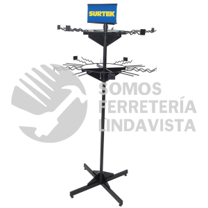 126246 EXHIBIDOR DE PISO PARA PALAS Y BIELDOS 70 X 70 X 180 CM SURTEK