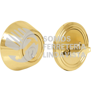 17CE CERROJO RESIDENCIAL FUNCION SENCILLA, LATON BRILLANTE, LLAVE ESTANDAR, BLISTER LOCK
