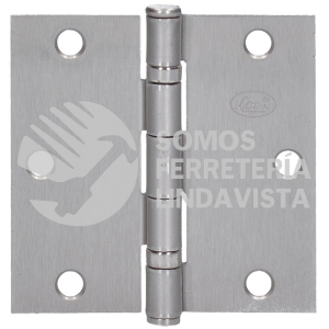 32BL BISAGRA CUADRADA ARQUITECTONICA CON BALERO NIQUEL SATINADO 3.5" X 3.5" LOCK