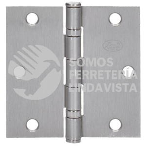 33BL BISAGRA CUADRADA ARQUITECTONICA CON BALERO NIQUEL SATINADO 4" X 4" LOCK