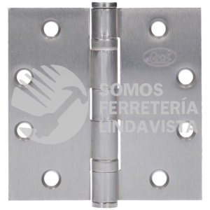 34BL BISAGRA CUADRADA ARQUITECTONICA CON BALERO NIQUEL SATINADO 4.5" X 4.5" LOCK