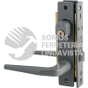 14CL CERRADURA CLASICA PARA PUERTA DE ALUMINIO FUNCION DOBLE, GRIS, LLAVE ESTANDAR LOCK