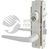 16CL CERRADURA CLASICA PARA PUERTA DE ALUMINIO FUNCION DOBLE, BLANCO, LLAVE ESTANDAR LOCK