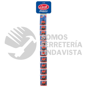 LTIM25 TIRA DE IMPULSO CON CANDADOS IMPERMEABLES LLAVE ESTANDAR 8 X 100 CM, 13 PIEZAS LOCK