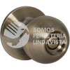 17POP POMO CILINDRICO BOLA FUNCION RECAMARA, LATON ANTIGUO, LLAVE ESTANDAR, BLISTER PROLOK