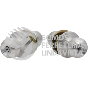 20POP POMO CILINDRICO BOLA FUNCION BAÑO, ACERO INOXIDABLE, LLAVE ESTANDAR, EN CAJA PROLOK