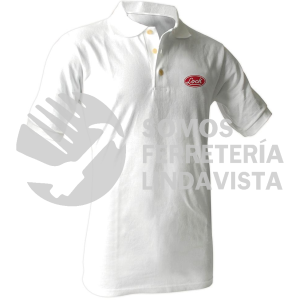LPOBX PLAYERA TIPO POLO PARA CABALLERO, COLOR BLANCO TALLA XL LOCK
