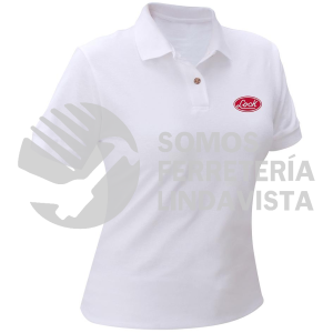 LPODBC PLAYERA TIPO POLO PARA DAMA COLOR BLANCO TALLA CH LOCK