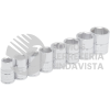 S02HM JUEGO DE DADOS CUADRO DE 3/8", 6 PUNTAS, METRICOS, 8 PIEZAS URREA