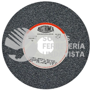 11 RUEDA ABRASIVA VITRIFICADA PARA ESMERILADO DE METAL TIPO 1 GRANO 36 (6"X1/2"X1") AUSTROMEX
