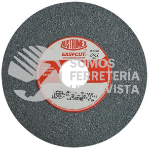 19 RUEDA ABRASIVA VITRIFICADA PARA ESMERILADO DE ACERO EASY-CUT TIPO 1 GRANO 80 (6"X1"X1") AIUSTROMEX