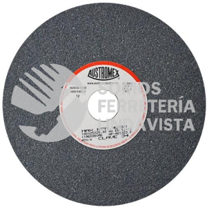 34 RUEDA ABRASIVA VITRIFICADA PARA ESMERILADO DE METAL TIPO 1 GRANO 60 (7"X1"X1") AUSTROMEX