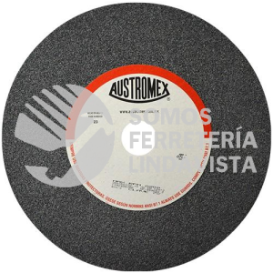 72 RUEDA ABRASIVA VITRIFICADA PARA ESMERILADO DE METAL TIPO 1 GRANO 24 (14"X2"X1-1/2") AUSTROMEX