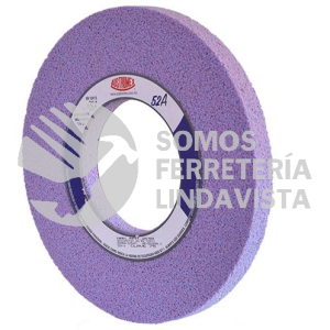 75 RUEDA ABRASIVA VITRIFICADA ROSA 52A TIPO 1 GRANO 54 (12"X1"X5") AUSTROMEX