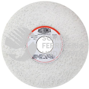 191 RUEDA BLANCA VITRIFICADA PARA ESMERILADO DE ACERO TIPO 1 GRANO 46 (7"X1/2"X1-1/4") AUSTROMEX