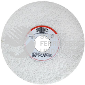 193 RUEDA BLANCA VITRIFICADA PARA ESMERILADO DE ACERO TIPO 1 GRANO 60 (7"X1/2"X1-1/4") AUSTROMEX