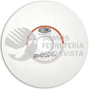 195 RUEDA BLANCA VITRIFICADA PARA ESMERILADO DE ACERO TIPO 1 GRANO 80 (7"X1/2"X1-1/4") AUSTROMEX