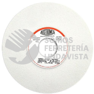 199 RUEDA BLANCA VITRIFICADA PARA ESMERILADO DE ACERO TIPO 1 GRANO 60 (7"X3/4"X1-1/4") AUSTROMEX