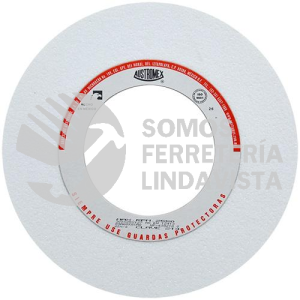 214 RUEDA BLANCA VITRIFICADA PARA ESMERILADO DE ACERO TIPO 1 GRANO 60 (12"X1"X5") AUSTROMEX