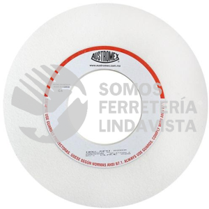 220 RUEDA BLANCA VITRIFICADA PARA ESMERILADO DE ACERO TIPO 1 GRANO 60 (14"X2"X5") AUSTROMEX