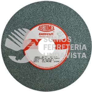 226 RUEDA VITRIFICADA P/ ESMERILADO DE CARBURO DE TUNGSTENO EASY-CUT TIPO 1 GRANO 60 (6"X3/4"X1") AUSTROMEX