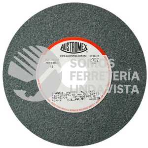 229 RUEDA ABRASIVA VITRIFICADA PARA ESMERILADO DE CARBURO DE TUNGSTENO TIPO 1 GRANO 60 (6"X3/4"X1") AUSTROMEX