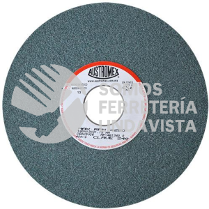 240 RUEDA VERDE VITRIFICADA PARA ESMERILADO DE CARBURO DE TUNGSTENO TIPO 1 GRANO 60 (7"X1/2"X1-1/4") AUSTROMEX