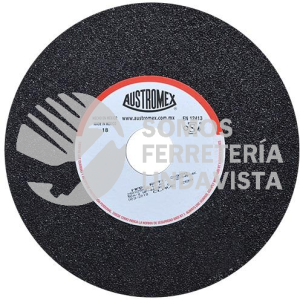 280 RUEDA RESINOSA PARA DESBASTE DE METAL TIPO 1 GRANO 20 (10"X1"X1-1/2") AUSTROMEX