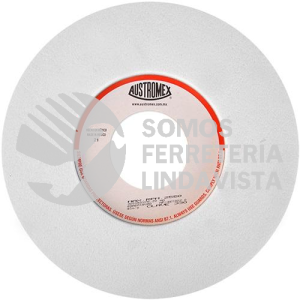 330 RUEDA BLANCA VITRIFICADA PARA ESMERILADO DE ACERO TIPO 7 GRANO 60 (12"X2"X3") AUSTROMEX