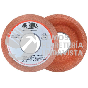 338 RUEDA NARANJA VITRIFICADA PARA ESMERILADO DE ACERO TIPO 11 GRANO 60 (4"X1-1/2"X1-1/4") AUSTROMEX