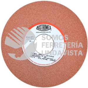 348 RUEDA NARANJA VITRIFICADA PARA ESMERILADO DE ACERO TIPO 12 GRANO 60 (6"X1/2"X1-1/4") AUSTROMEX