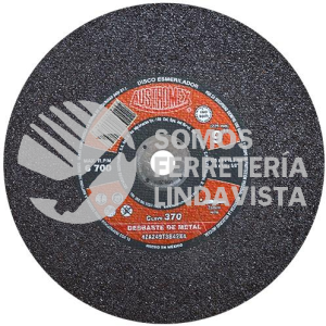 370 RUEDA RESINOSA PARA ESMERILADO DE ACERO Y FUNDICION TIPO 1 GRANO 249 (9"X1/4"X5/8") AUSTROMEX
