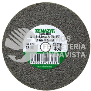 450 RUEDA UNIX OXIDO DE ALUMINIO (3"X1/8"X1/4") TENAZIT