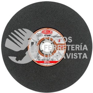 498 DISCO PARA PRUEBAS METALOGRAFICAS TIPO 41 GRANO 60 (8"X1/16"X1-1/4") AUSTROMEX