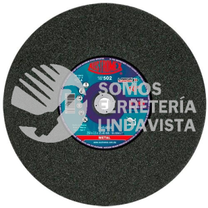 502 DISCO PARA CORTE DE METAL LARGA DURACION TIPO 41 GRANO 24 (10"X9/64"X1") AUSTROMEX