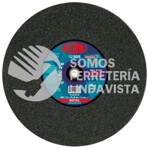 505 DISCO PARA CORTE DE METAL LARGA DURACION TIPO 41 GRANO 24 (16"X9/64"X1") AUSTROMEX