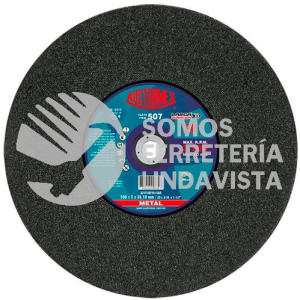 507 DISCO PARA CORTE DE METAL LARGA DURACION TIPO 41 GRANO 24 (20"X3/16"X1-1/2") AUSTROMEX