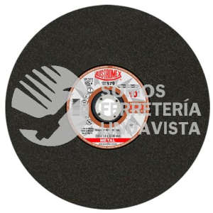 579 DISCO PARA PRUEBAS METALOGRAFICAS MEDIANO TIPO 41 GRANO 54 (10"X1/16"X1-1/4") AUSTROMEX