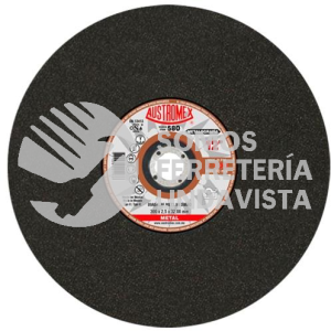 580 DISCO PARA PRUEBAS METALOGRAFICAS MEDIANO TIPO 41 GRANO 54 (12"X3/32"X1-17/64") AUSTROMEX