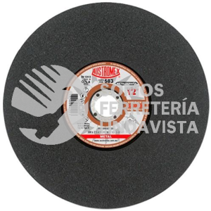 583 DISCO PARA PRUEBAS METALOGRAFICAS TIPO 41 GRANO 60 (12"X3/32"X1") AUSTROMEX