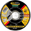 586 DISCO CON CENTRO DEPRIMIDO PARA DESBASTE DE ALUMINIO ALUCUT TIPO 27 GRANO 24 (4-1/2"X3/16"X7/8") TENAZIT