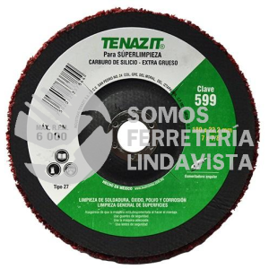 599 DISCO DE SUPER LIMPIEZA TIPO 27 (7"X7/8") TENAZIT
