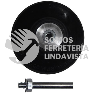629 ADAPTADOR PARA DISCOS RAPIDO DE FIBRA Y LIJA (3"X1/4") TENAZIT