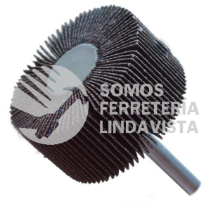 644 RUEDA FLAP CON VASTAGO GRANO 80 (2"X3/4"X1/4") TENAZIT