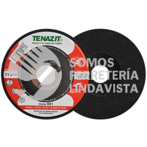 651 DISCO UNIX DE FIBRA TIPO 27 (4-1/2"X7/8") TENAZIT