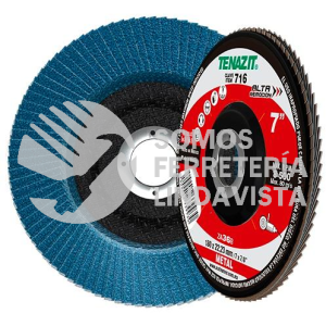716 DISCO LAMINADO LARGA DURACION TIPO B GRANO 36 (7"X7/8") TENAZIT