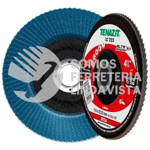 723 DISCO LAMINADO LARGA DURACION TIPO B GRANO 80 (4-1/2"X7/8") TENAZIT