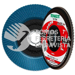 724 DISCO LAMINADO LARGA DURACION TIPO 29 GRANO 80 (7"X7/8") TENAZIT